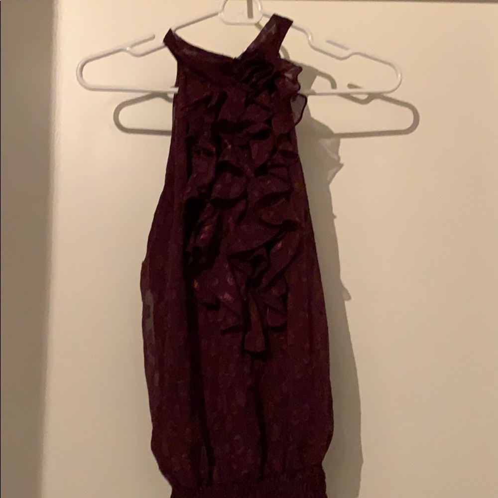 Sheer halter top